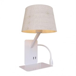 LOFT IT LOFT9993-WH Бра 1xE14 max 40W+LED+USB LOFT9993-WH, шт LOFT9993-WH - фото 117263