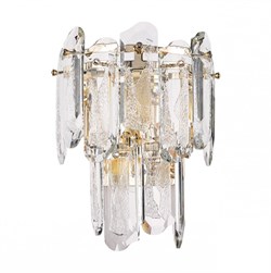 Odeon Light 5069/2W HALL ODL24 503 золото/прозрачный/металл/хрусталь Бра E14 2*40W BULLON 5069/2W - фото 117339