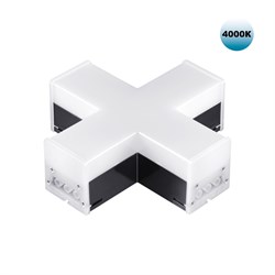 Novotech 359114 OVER NT23 000 черный Светильник-соединитель "Х"- образный IP20 LED 12W 4000K 100-265V 1080Лм BITS 359114 - фото 117361