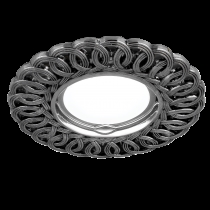 Gauss Светильник Antique Gu5.3 1/40 круг, серебро/черный CA042 - фото 11751