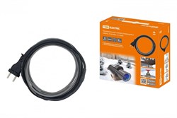 TDM Нагревательный саморегулирующийся кабель Стоплёд" НСК6-Н с вилкой, на трубу (6м/96Вт)" SQ2510-0003 - фото 117682