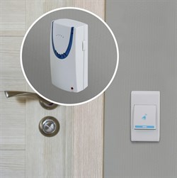 ЭРА Звонок дверной A03 беспроводной, белый Б0053277 - фото 118090