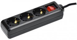 IEK Удлинитель У03К 3 места с/з 5м 3х1мм2 16А 250В чер. WYP10-16-03-05-ZK-K02 - фото 118359