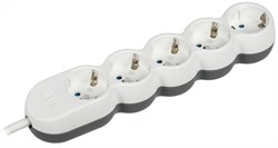 IEK UNO Удлинитель У05 5 мест 2P+PE/3м 3х1,5мм2 16А/250В UNO WYP53-16-05-03-Z - фото 118370