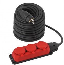 ЭРА Удлинитель силовой ЭРА UK-3e-3x1,5-40m-IP44(KG) с заземлением 3 розетки каучук 40м КГ 3х1,5мм2 IP44 Б0057583 - фото 118378