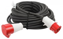 ЭРА Удлинитель силовой ЭРА IND380-U-1e-5x4-50m-IP44 на 380В в бухте 1 розетка CEE 5P 50м КГ 5х4 32A IP44 Б0057300 - фото 118411