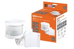 TDM Датчик движения  угловой ДДУ-01 1100Вт, 5-480с, 12м, 5+Лк, 270гр, IP44 SQ0324-0010 - фото 118652