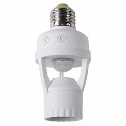 Датчик движения в патрон E27 ДДП 01,360°,60Вт,10-2000Лк,7 м,10-300 сек. Rexant 11-9203 - фото 118673