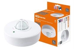 TDM Датчик движения ДДП-02 1100Вт, 5-480с, 2-12м, 5+Лк, 160(сбоку)+360(сверху) гр, IP33 SQ0324-0005 - фото 118699