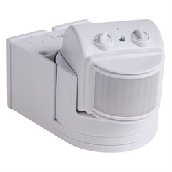 Датчик движения настенный ДДС 04, 180°,1200Вт,10-2000Лк, 12 м,10-420 сек,IP44 Rexant 11-9212 - фото 118703