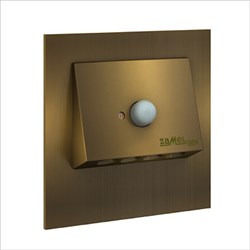 Zamel Светильник NAVI Золото/Тепл.бел. в монт.коробку, 230V AC с датчиком движения 11-226-42 - фото 118805