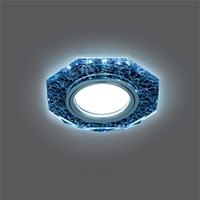 Gauss Светильник Backlight Gu5.3 LED 4100K 1/40 восемь гран. черный/серебро/хром BL069 - фото 12037