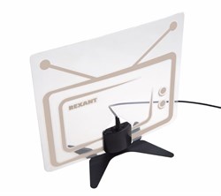 Антенна комнатная «Активная» для цифрового телевидения DVB-T2 Ag-719 (с USB) Rexant 34-0719 - фото 122324