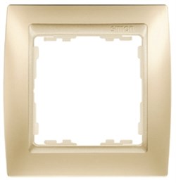 Simon 82 Шампань/Металлик Рамка 1-ая - фото 24134