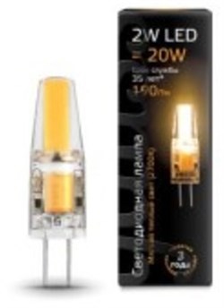 Gauss Лампа G4 AC220-240V 2W 190lm 2700K силикон LED 107707102 - фото 33974