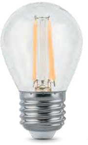 Gauss Лампа Filament Шар 5W 420lm 2700К Е27 LED 105802105 - фото 34158