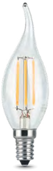 Gauss Лампа Filament Свеча на ветру 5W 450lm 4100К Е14 LED 104801205 - фото 34165