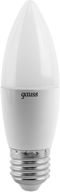 Gauss Лампа Свеча 6.5W 520lm 3000К E27 LED 103102107 - фото 34194