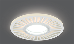 Gauss Светильник Backlight BL137 Кругл./узор. Белый, Gu5.3, 3W, LED 3000K BL137 - фото 34341