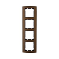 Рамкa четверная B.3, алюминевая, коричневый/антрацит 10143001 - фото 3746