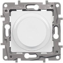 Legrand Etika белый светорегулятор поворотный, 300Вт, без нейтрали 672219 - фото 61632
