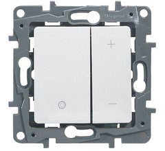 Legrand Etika белый светорегулятор нажимной, 400Вт 672218 - фото 61634