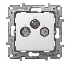 Legrand Etika белый розетка TV/SAT звезда 672256 - фото 61654