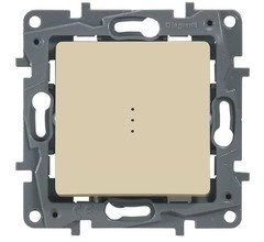 Legrand Etika слоновая кость выключатель 1-клавишный с подсветкой, 10А, Винтовые клеммы 672303 - фото 61680