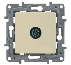 Legrand Etika слоновая кость розетка TV Звезда 672351 - фото 61716