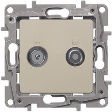 Legrand Etika слоновая кость розетка TV/SAT 2-х кабельная 672357 - фото 61722