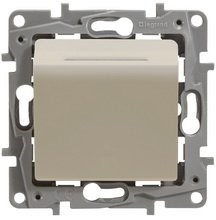 Legrand Etika слоновая кость выключатель карточный с выдержкой времени, с подсветкой 672393 - фото 61738