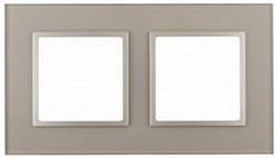 2 постовая рамка шампань ЭРА Элеганс 14-5102-04 - фото 62316