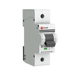 EKF PROxima ВА 47-125 Автоматический выключатель  (D) 1P 100А 15кА mcb47125-1-100D - фото 63602