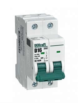 Dekraft Автоматический выключатель без теплозащиты 2P 25А х-ка C 6кА ВА-103M 12513DEK - фото 65252