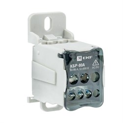 EKF PROxima Блок распределительный КБР на DIN-рейку и монтажную панель 80A plc-kbr80 - фото 67520