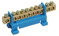 IEK Шина N ноль на DIN-изол тип Стойка ШНИ-6х9-10-С-С YNN10-69-10P-K07 - фото 67602