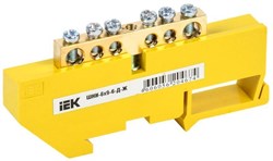 IEK Шина PE земля на DIN-изол ШНИ-6х9-6-Д-Ж YNN10-69-6D-K05 - фото 67627