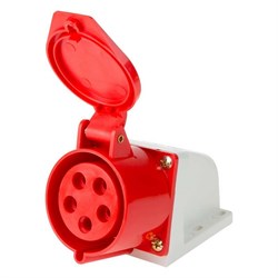 Розетка 125 стационарная 3Р+РЕ+N 32А 380В IP44 Rexant 11-8914 - фото 67938