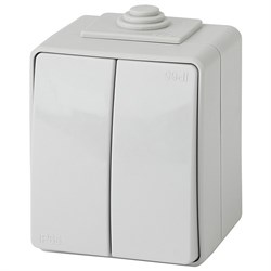 Влагозащищённый двухклавишный радиовыключатель IP65-2 - фото 68588