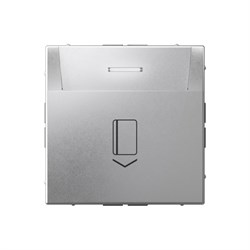 Systeme Electric ArtGallery Алюминий Выключатель карточный 10А, без задержки времени, быстр.клемм. GAL000314S - фото 68896