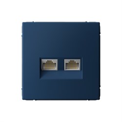 ArtGallery Аквамарин Розетка двойная компьютерная RJ45+RJ45, кат.6А, механизм GAL001188 - фото 69095
