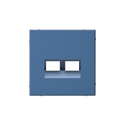 Systeme Electric ArtGallery Аквамарин Накладка двойная для информационных функций типа Keystone GAL001190 - фото 69131