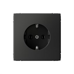 Systeme Electric ArtGallery Базальт Розетка с заземлением, 16А, механизм, быстрозажим. клем. GAL001443S - фото 69196