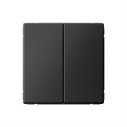 Systeme Electric ArtGallery Базальт Выключатель 2-клавишный, 10АХ, механизм, быстрозажим. клем. GAL001451S - фото 69201