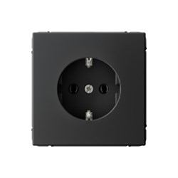 Systeme Electric ArtGallery Карбон Розетка с заземлением, 16А, механизм, быстрозажим. клем. GAL001043S - фото 69277