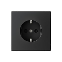 Systeme Electric ArtGallery Карбон Розетка с заземлением со шторками, 16А, механизм, быстрозажим. клем. GAL001045S - фото 69278