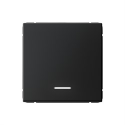 ArtGallery Карбон Выключатель 1-клавишный с подсветкой, сх.1а, 10АХ, механизм GAL001013 - фото 69299