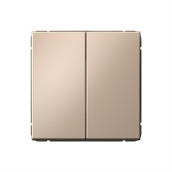 ArtGallery Песочный Переключатель 2-клавишный, сх.6/2, 10АХ, механизм GAL001265 - фото 69410