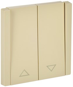 IEK FORTE&PIANO Ваниль Выключатель жалюзи 10А FP411 FP-V15-0-10-1-K10 - фото 69709