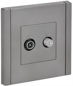 FORTE&PIANO Роз. двойная TV+SAT FP538 ст. IEK FP-AF20-O-K46 - фото 69761